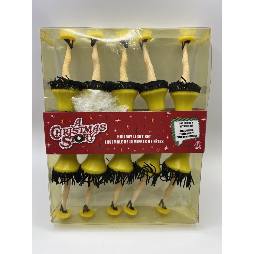 A Christmas Story Kurt Adler UL 10-Light Fishnet Lady Legs String Light Set